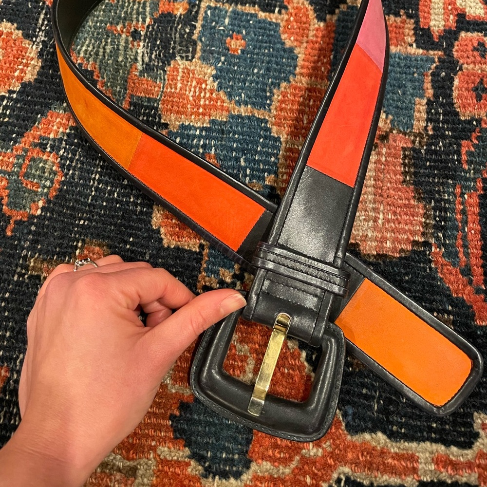 Vintage ESCADA Belt - Color Block